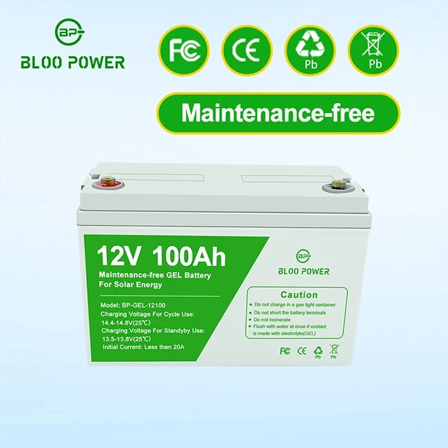 12V 100Ah battery GEL type solar energy storage